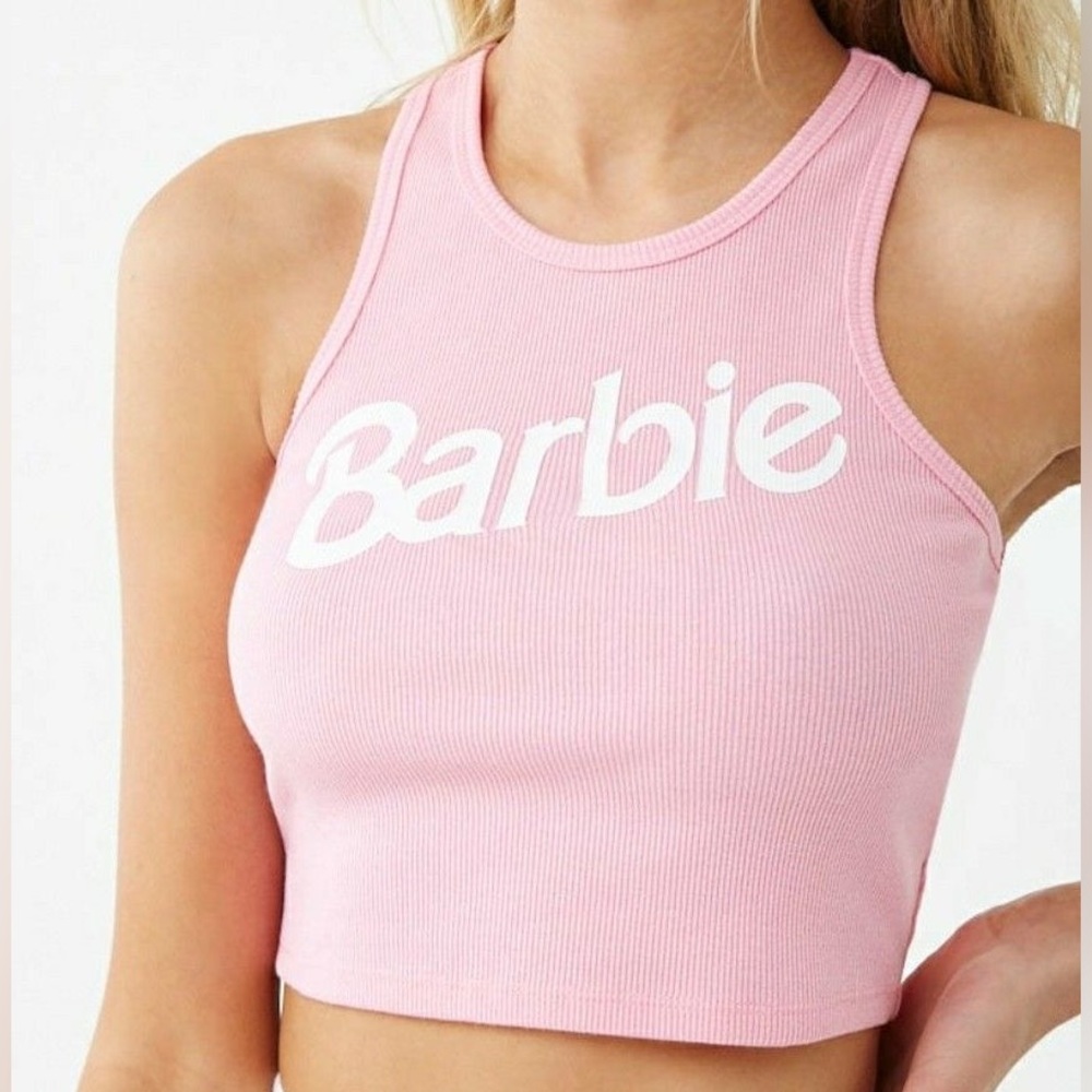 Pink Barbie Crop Top - Size Small Perfect Condition